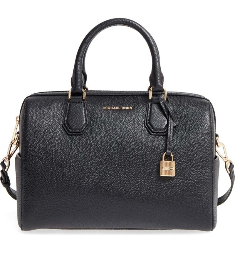 MICHAEL MICHAEL KORS Medium Mercer Duffel Bag Black Gold Nordstrom half yearly sale