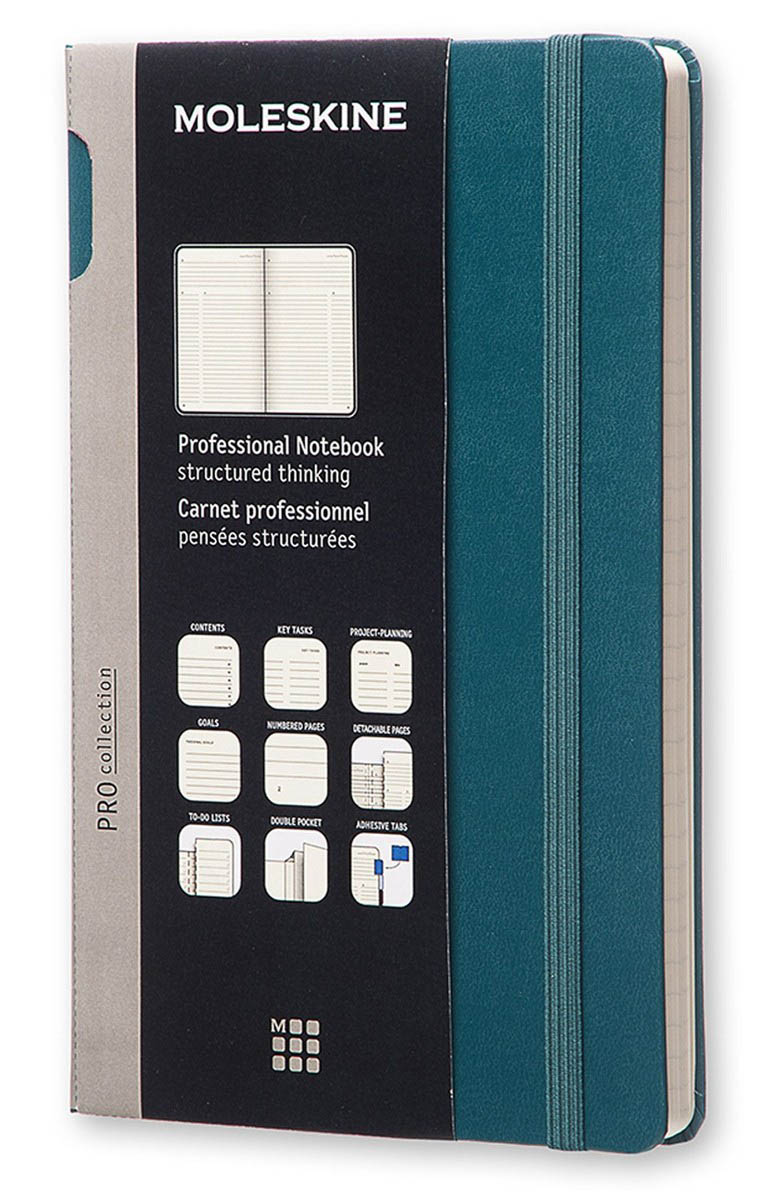 MOLESKINE Pro Collection Hardcover Notebook Tide Green Nordstrom half yearly sale