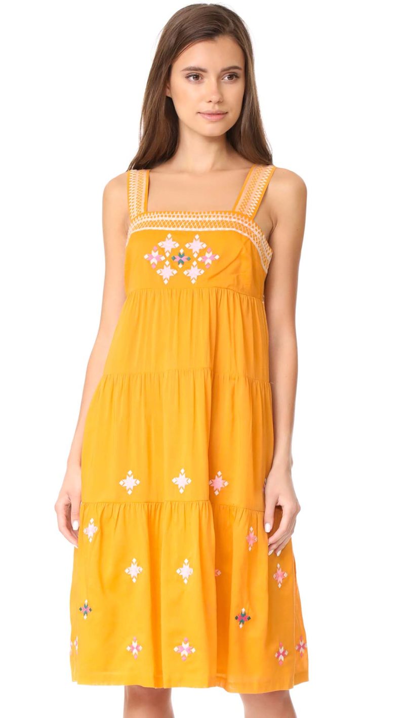Madewell Embroidered Primrose Dress Tungsten Glow casual embroidered dresses summer 2017