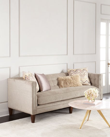 Massoud Lavinia Sofa Taupe Horchow memorial day sale