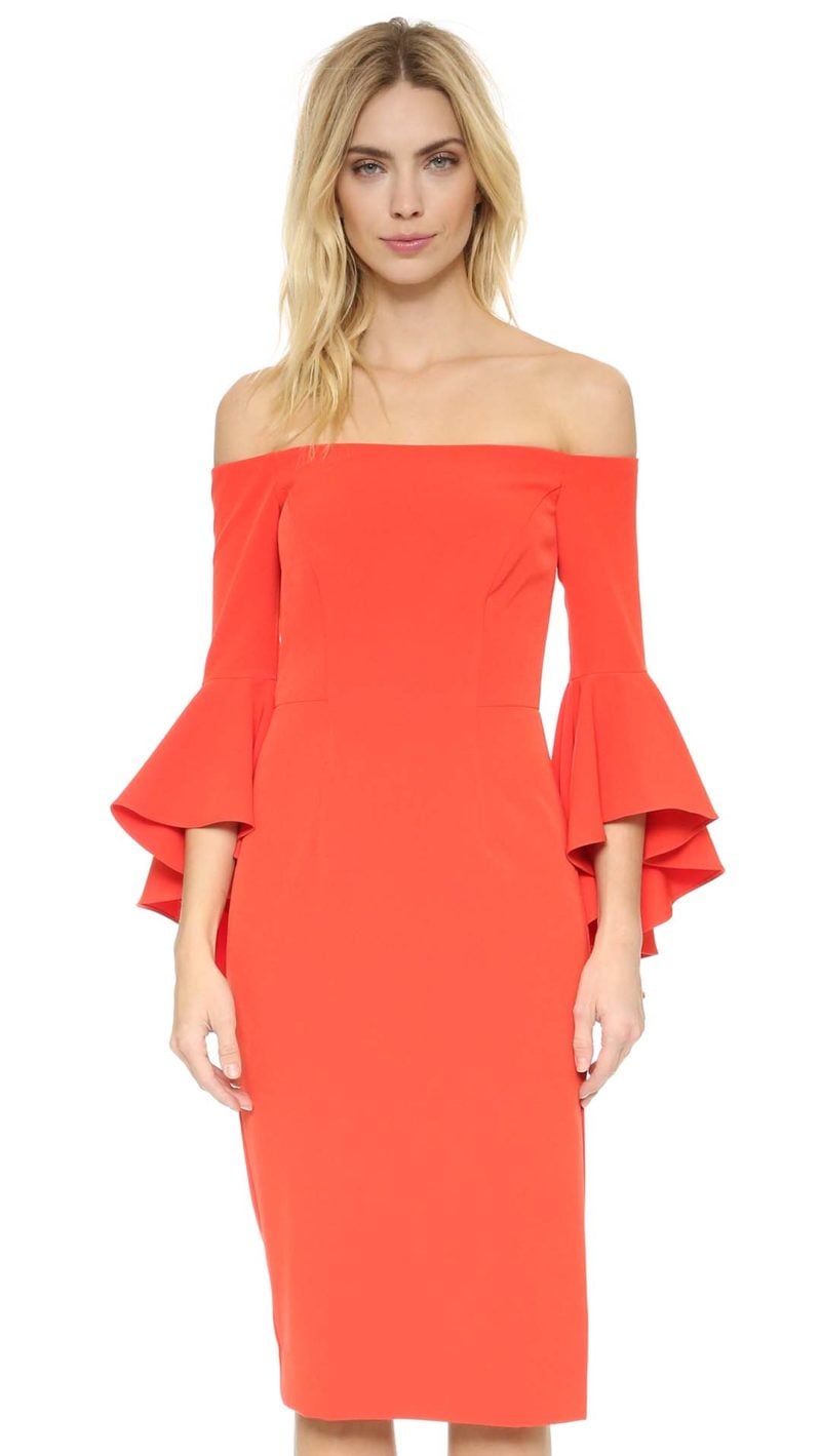 Milly Cady Selena Slit Dress Flame Shopbop surprise sale
