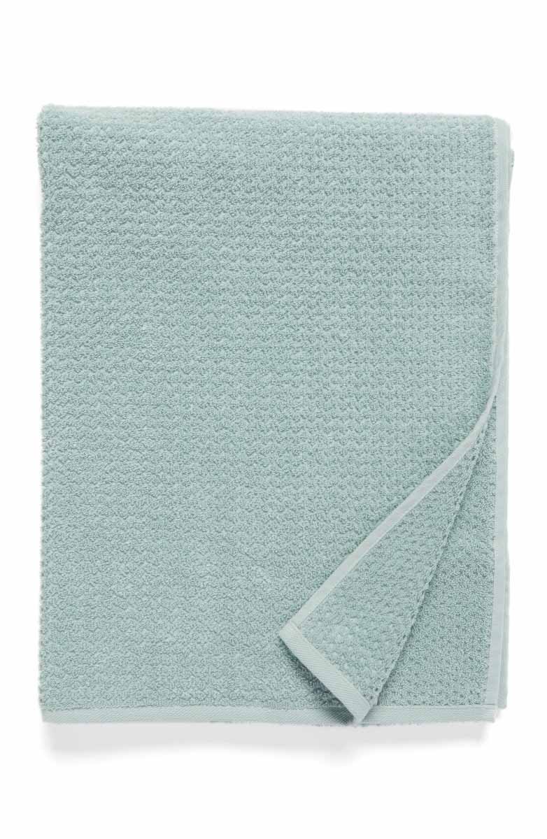 NORDSTROM AT HOME Piqué Jacquard Bath Towel Teal Mist Nordstrom half yearly sale