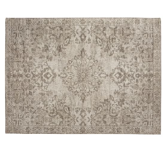 Pottery Barn ADDISON PRINTED RUG - NEUTRAL pottery barn premier sale