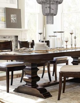 Pottery Barn BANKS OVAL DINING TABLE pottery barn warehouse sale