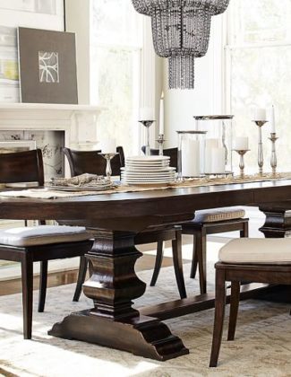 Pottery Barn BANKS OVAL DINING TABLE pottery barn warehouse sale