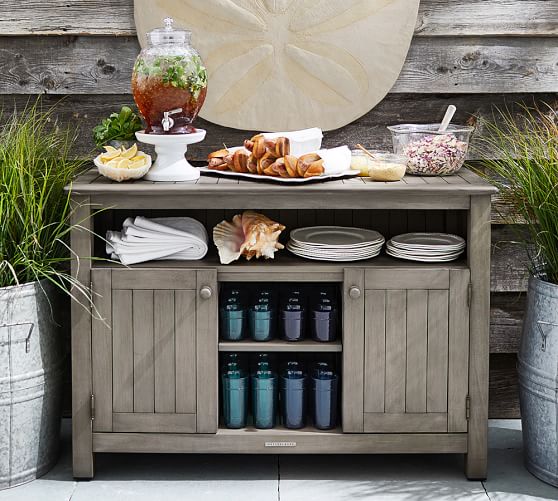 Pottery Barn CHATHAM BUFFET -GRAY pottery barn premier day sale