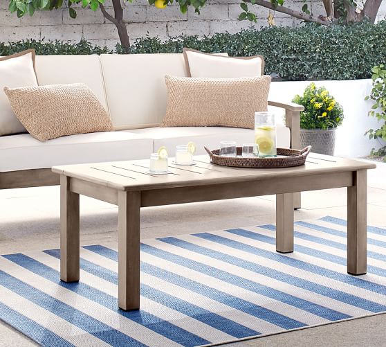 Pottery Barn CHATHAM COFFEE TABLE - GRAY Eco-Friendly pottery barn premier sale