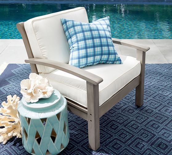 Pottery Barn CHATHAM OCCASIONAL CHAIR - GRAY pottery barn premier sale event