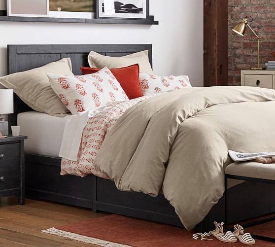 Pottery Barn JASPER BLOCK PRINT DUVET COVER AND SHAM pottery barn premier event