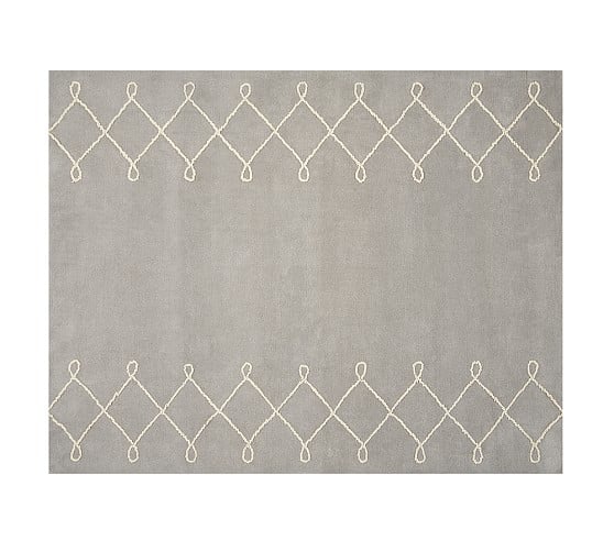 Pottery Barn Kids Lucas Rug - Gray 5x8 pottery barn kids memorial day sale