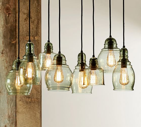 Pottery Barn PAXTON GLASS 8-LIGHT PENDANT sale pottery barn memorial day stock up sale
