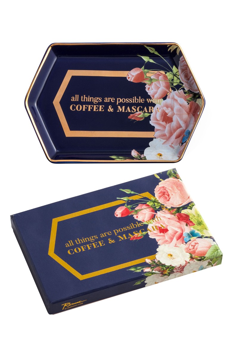 ROSANNA Coffee and Mascara Decorative Tray Roses Nordstrom half yearly sale