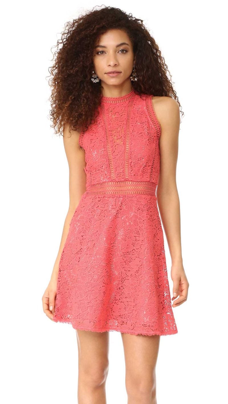 Rebecca Taylor Sleeveless Arella Lace Dress Lady Bug Shopbop Surprise Sale