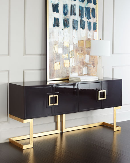 Rosewood Buffet Dk Brown Gold Neiman Marcus Home Sale