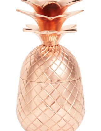 SHIRALEAH Small Pineapple Aluminum Container Metallic Rust Copper Nordstrom half yearly sale