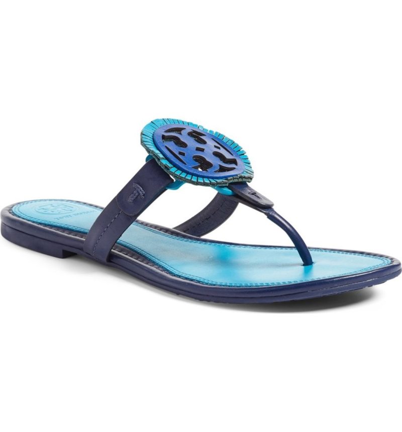 TORY BURCH Miller Sandals Navy Sea Brilliant Blue Nordstrom half yearly sale