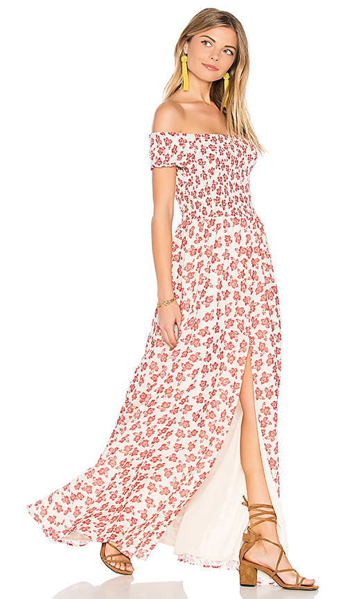 TULAROSA Henderson Off The Shoulder Maxi Dress Floral Paisley revolve almost summer sale