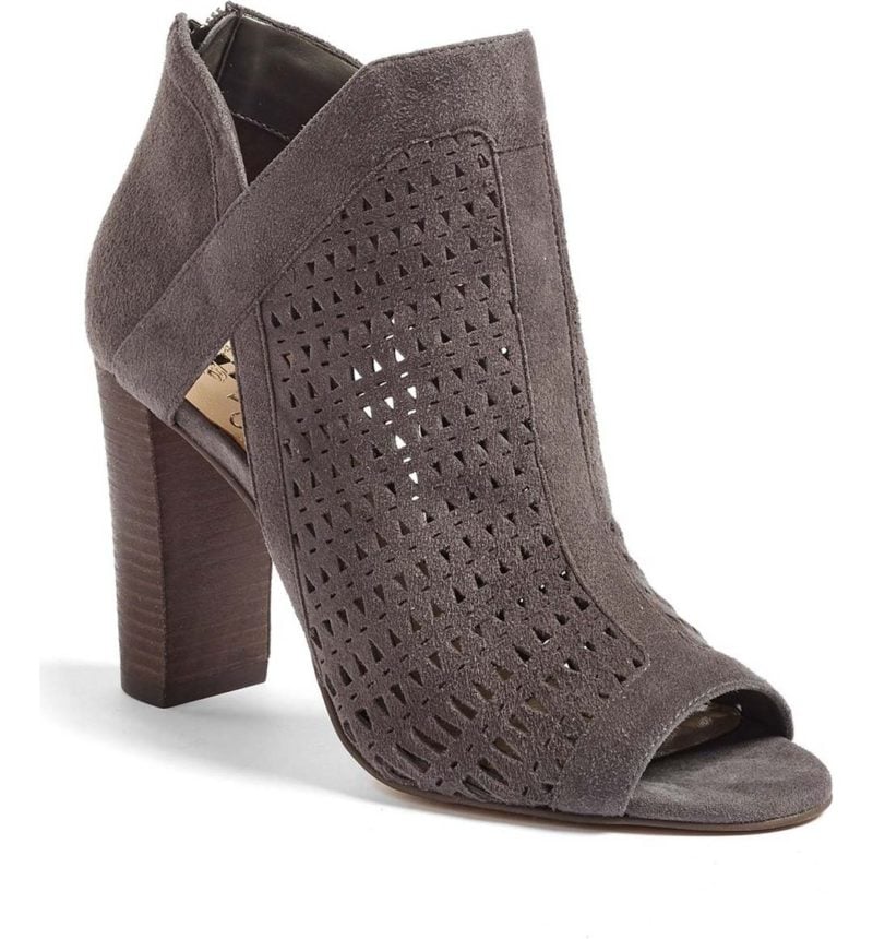 VINCE CAMUTO Cranita Perforated Bootie Grey Nordstrom half yearly sale