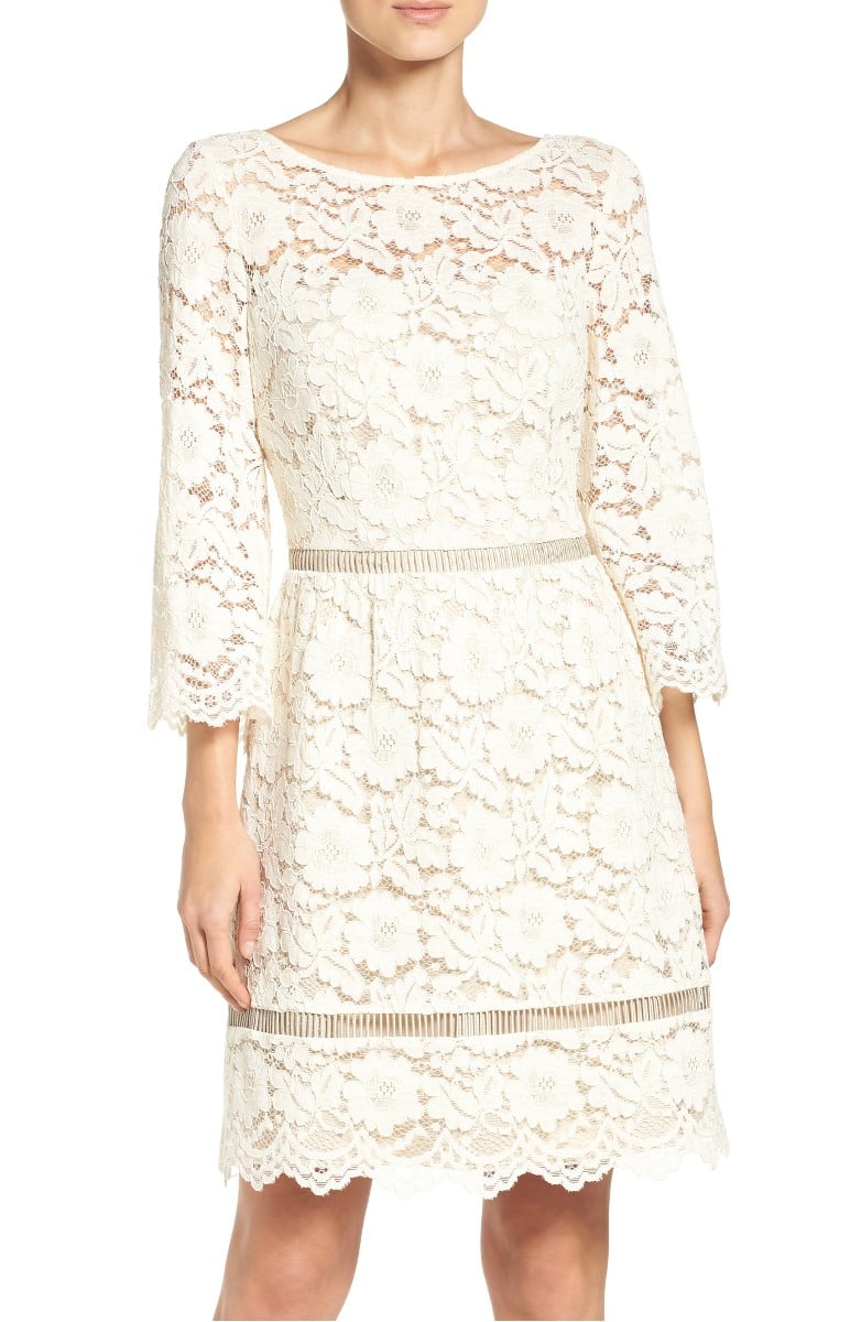 VINCE CAMUTO Lace Fit and Flare Dress Ivory Nordstrom half yearly sale