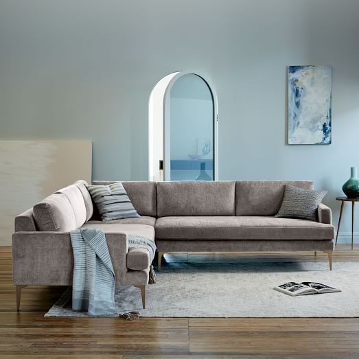 West Elm Andes L-Shaped Sectional west elm buy more save more sale