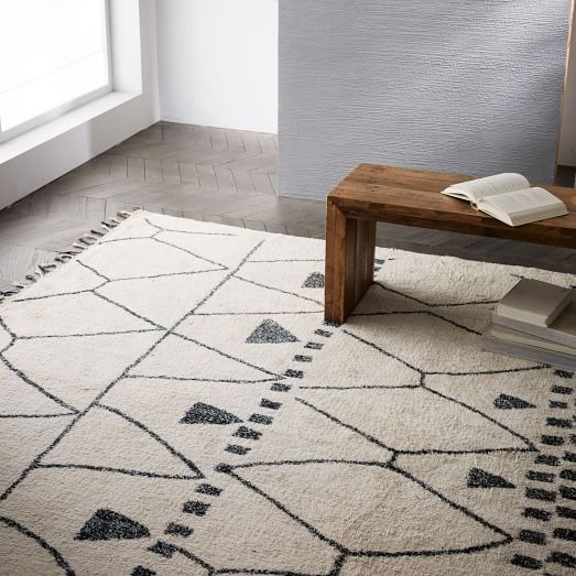 West Elm Banu Shag Rug moroccan inspired west elm 25% sale