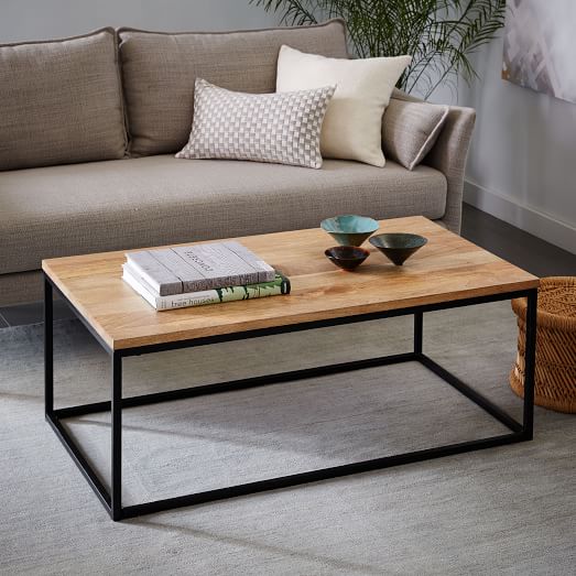 West Elm Box Frame Coffee Table - Raw Mango west elm 25% sale