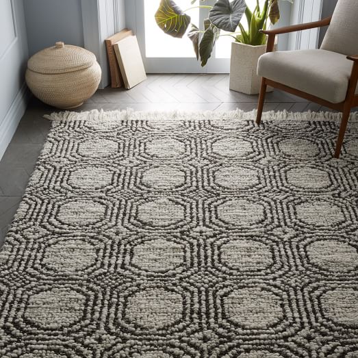 West Elm Concentric Circle Rug - Iron west elm buy more save more sale
