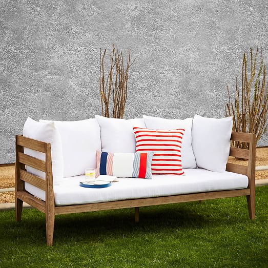 West Elm Jardine Daybed + Cushions west elm buy more save more sale outdoor furniture