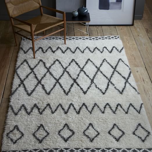 West Elm Kasbah Wool Rug - Ivory Moroccan west elm buy more save more sale memorial day