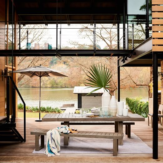 West Elm Portside Expandable Dining Table Set outdoor furniture west elm 25% sale