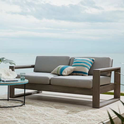 West Elm Portside Sofa weathered gray weathered elm West Elm 25% sale