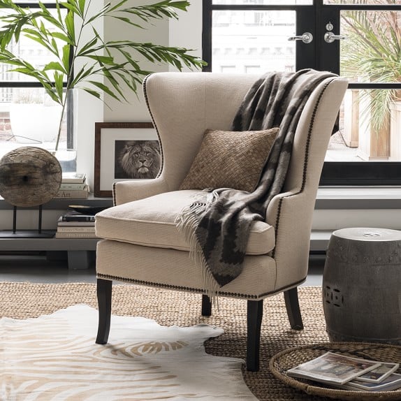 Williams Sonoma Home Chelsea Wing Chair Nailhead Trim williams sonoma home buy more save more sale