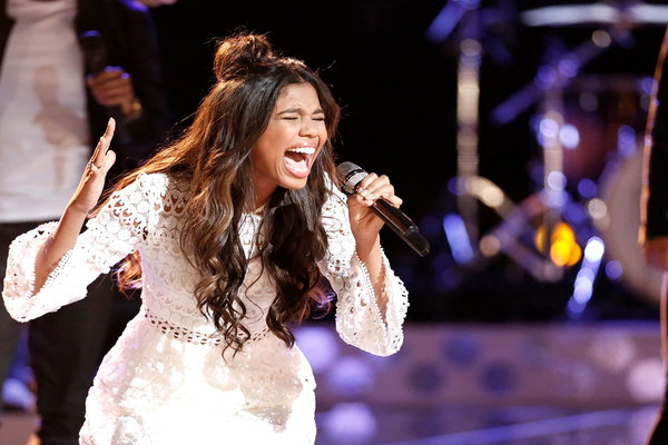 Watch The Voice Season 12 Episode 21 Live Top 11 Performances Videos: Monday, May 1, 2017. See 15 year old singer (and fellow grandma's girl!) Aliyah Moulden of Team Blake Shelton sing country superstar Reba McEntire's hit song "Take It Back." It was amazing! She definitely made Reba with her rendition of this song. 