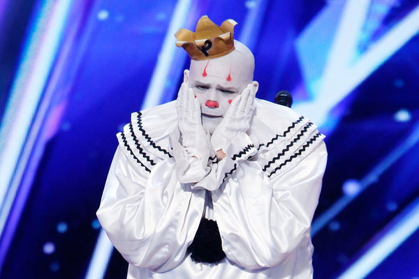  Watch America's Got Talent Season 12 Episode 1 Auditions Night 1 Videos: Tuesday, May 30, 2017. Meet Puddles Pity Party. A truly original act shocks the judges and audience with his hidden talent. Hear him sing Sia's hit song "Chandelier."