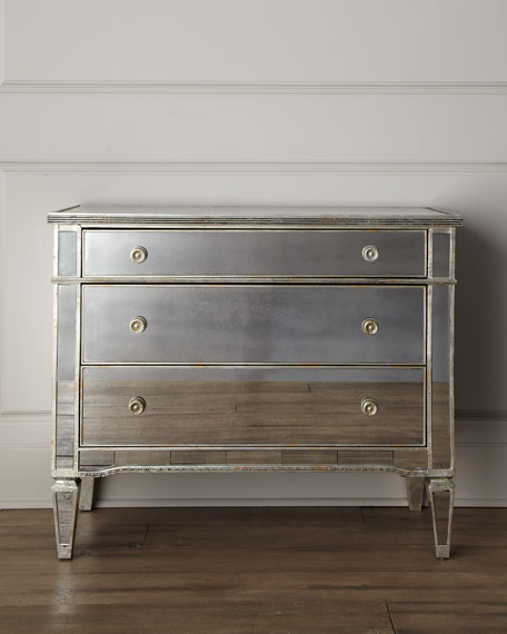 Amelie Mirrored Hall Chest Horchow sale furniture home decor sale