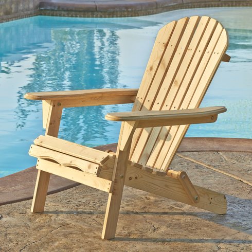 Beachcrest Home Cuyler Adirondack Chair Natural Wayfair furniture and home decor sale