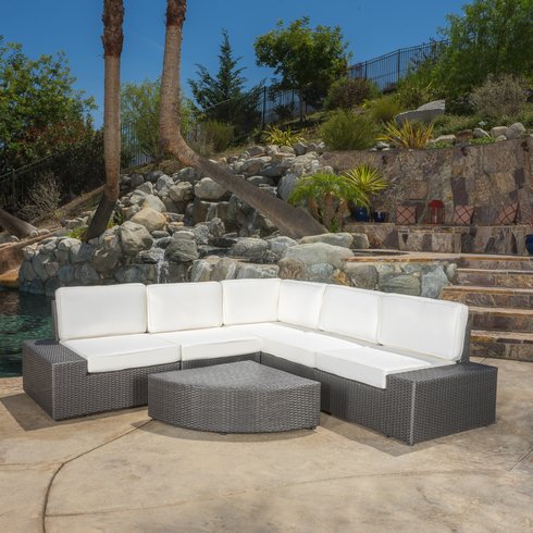 Brayden Studio Sirmans 6 Piece Deep Seating Group with Cushion Wayfair furniture home decor sale