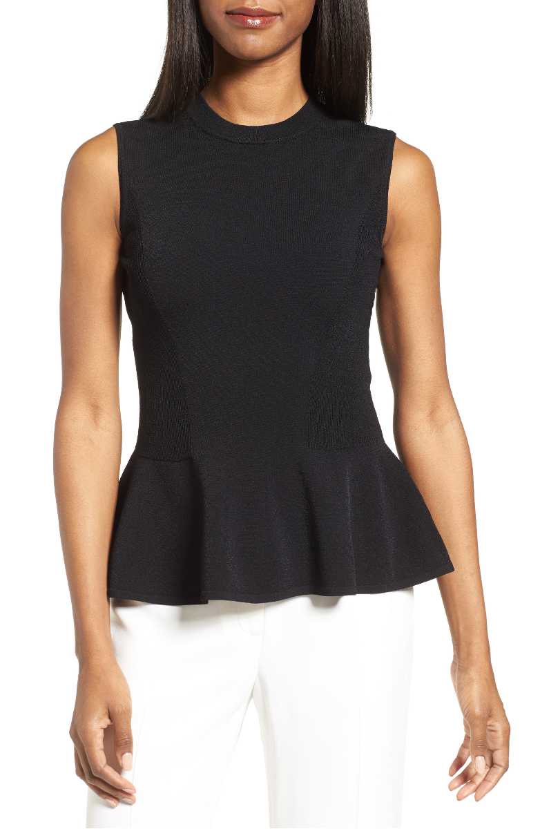 CLASSIQUES ENTIER® Peplum Top Black peplum tops for summer 2017