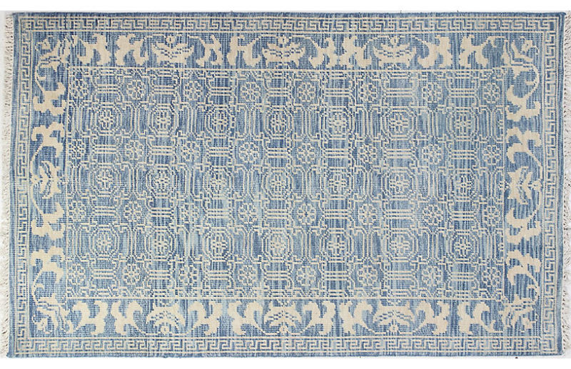 Harper Hand-Knotted Rug, Denim One Kings Lane sale