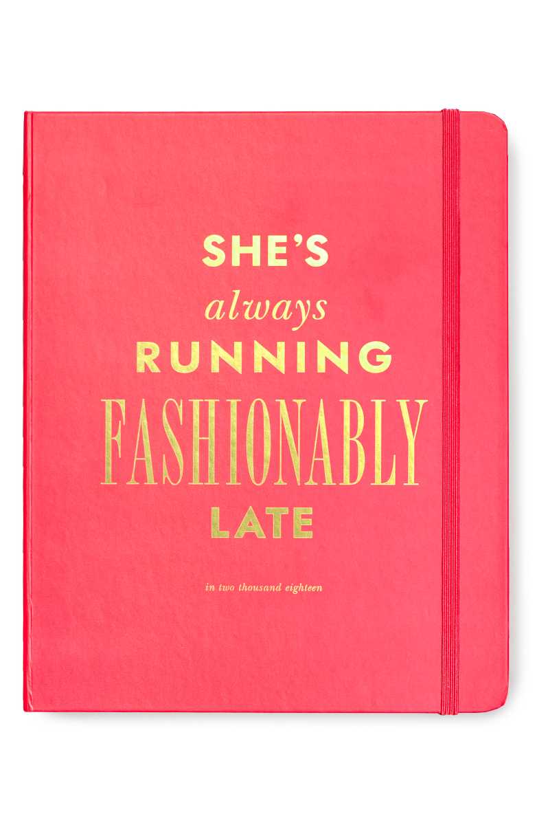 KATE SPADE NEW YORK She's always running fashionably late large 17 month agenda 2018