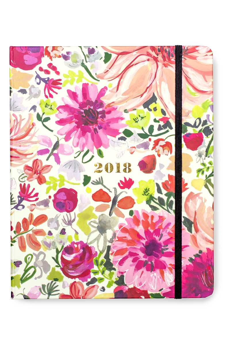 KATE SPADE NEW YORK dahlia floral print large 17 month agenda 2018