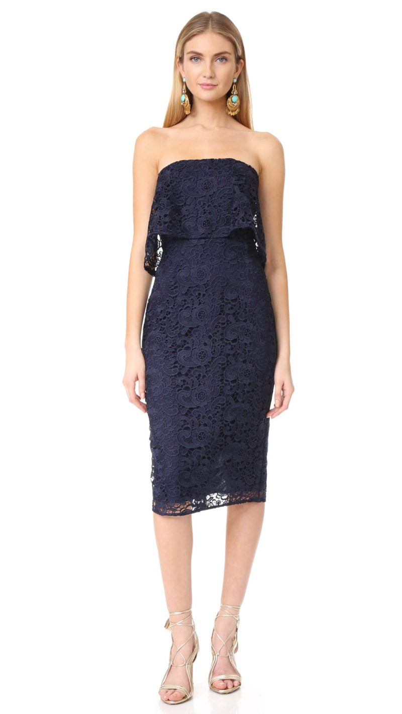 LIKELY Lace Driggs Strapless Dress Navy Blue Shopbop 70% Sale