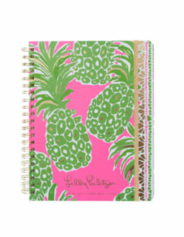 Lilly Pulitzer 2017-2018 JUMBO AGENDA - FLAMENCO Pink Pout Flamenco Pineapples 2018 17 month planners and agendas