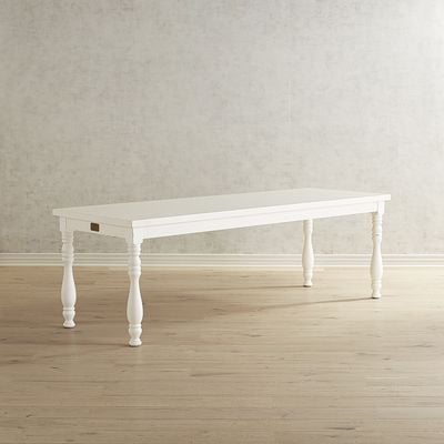 Magnolia Home by Joanna Gaines Collection Magnolia Home 8' White Turned Leg Dining Table Pier 1