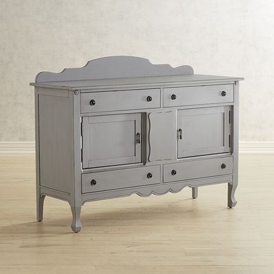 Magnolia Home by Joanna Gaines Collection Magnolia Home Silhouette Dove Gray Sideboard Pier 1