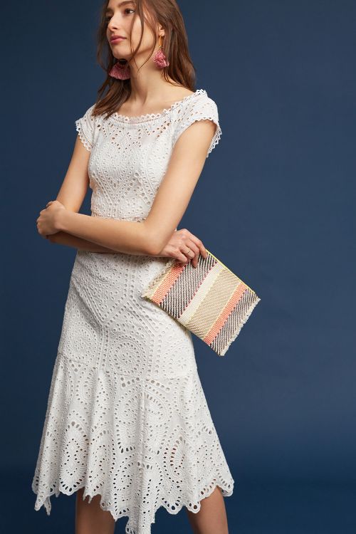 Nanette Lepore Farrah Eyelet Dress White eyelet dresses summer 2017