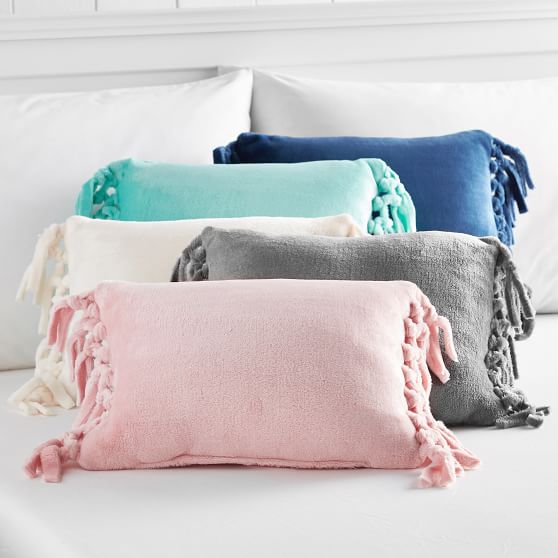 PBteen Bohemian Fringe Plush Pillow pbteen 25% sale
