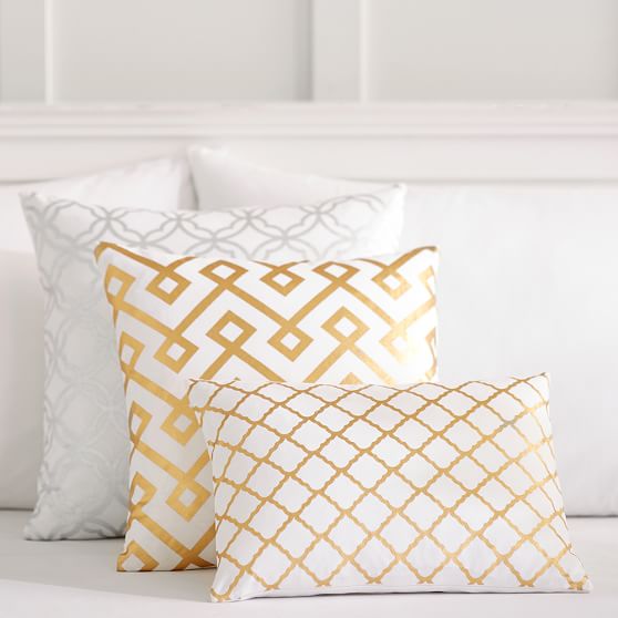 PBteen Decorator Foil Pillow Covers pbteen 25% sale