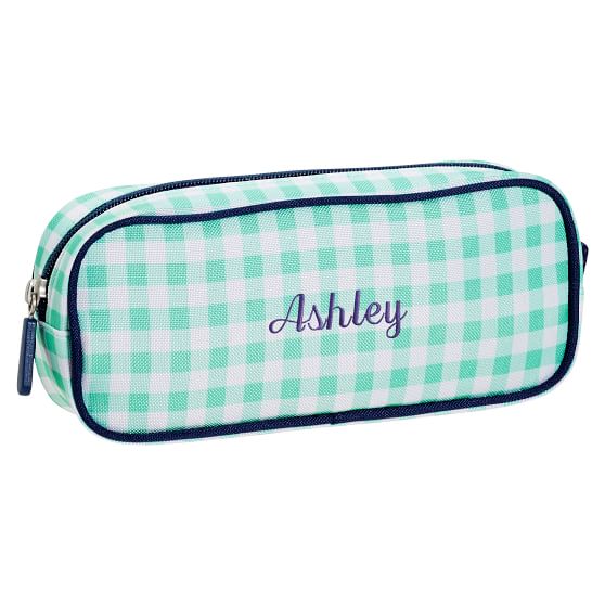 PBteen Gear-Up Pool Gingham Pencil Case pbteen 25% sale