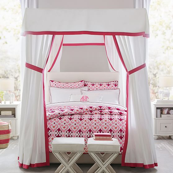 PBteen Raleigh Upholstered Square Bed pbteen 25% sale